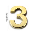 thumbnail image 4 of Guardoinrt 1/2/3/5 Numéros de Maison pour Extérieur Style Simple Signes Numériques Exquis Accessoires de Marquage Numéro 3 1 Pce, 4 of 6
