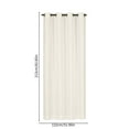 thumbnail image 3 of White Sheer Curtains 84 Inch Length | Voile Window Panels for Living Room & Bedroom | Light Filtering Polyester Drapes with Double Rod Pocket | Sold as 1 Panel, 3 of 9