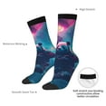 thumbnail image 4 of KLL DJ Panda Hot Air Balloon Print Cool Socks Men's Women's Crew Socks Funny Crazy Novelty Stockings, 4 of 6