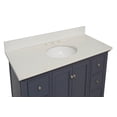 thumbnail image 2 of Bella 48" Bathroom Vanity with Marine Gray Cabinet and Quartz Top, 2 of 7