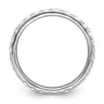 thumbnail image 2 of Sterling Silver Stackable Expressions Rhodium Ring - Size 7, 2 of 3