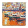 thumbnail image 1 of Harbor by Moonlight. - Canvas, 1 of 10