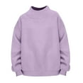thumbnail image 7 of Lumtrix Mock Neck Sweatshirt Women Trendy Turtleneck Tops Cute Pullover Sweatshirts No Hood Winter Fashion Clothing Fall Long Sleeve Sweater Purple S, 7 of 7