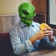 thumbnail image 5 of Oliegs Couverture Chauffante Halloween Alien Capuche Réaliste Froissée Capuche Complète Cosplay Accessoires Jouets Alien Chocolat, 5 of 5