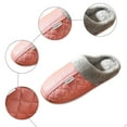 thumbnail image 4 of Dakaela Slippers for Women Men Leather Fuzzy Bedroom House Shoes Plush Indoor Outdoor Winter Slip on Slides, 4 of 5