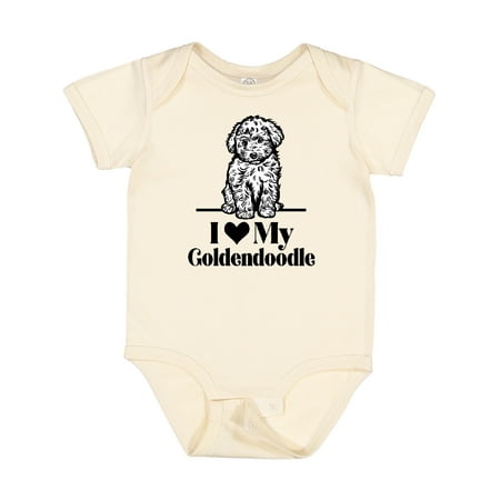 

Inktastic I Love My Goldendoodle Dog Gift Baby Boy or Baby Girl Bodysuit