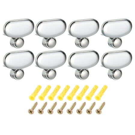 

Mirror Holders Clips 8Pcs Mirror Mounting Clips for 3-5mm Thick Mirror Glass Dresser Bathroom(37mm Silver)