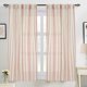 thumbnail image 1 of Cortinas DriftAway, mezcla de lino a rayas verticales, 137 cm, 2 paneles, 1 of 8