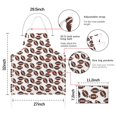 thumbnail image 7 of Brown Footballs Repeat Pattern Apron-Garden Aprons for Women with Pockets-Cotton Linen Waterproof Kitchen Cooking Gardening Aprons Adjustable for Kitchen,Cooking,BBQ and Salon 33x27 Inch, 7 of 7