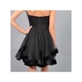 thumbnail image 2 of BLONDIE NITES Womens Black Sleeveless Strapless Mini Formal Fit + Flare Dress Juniors 1, 2 of 2