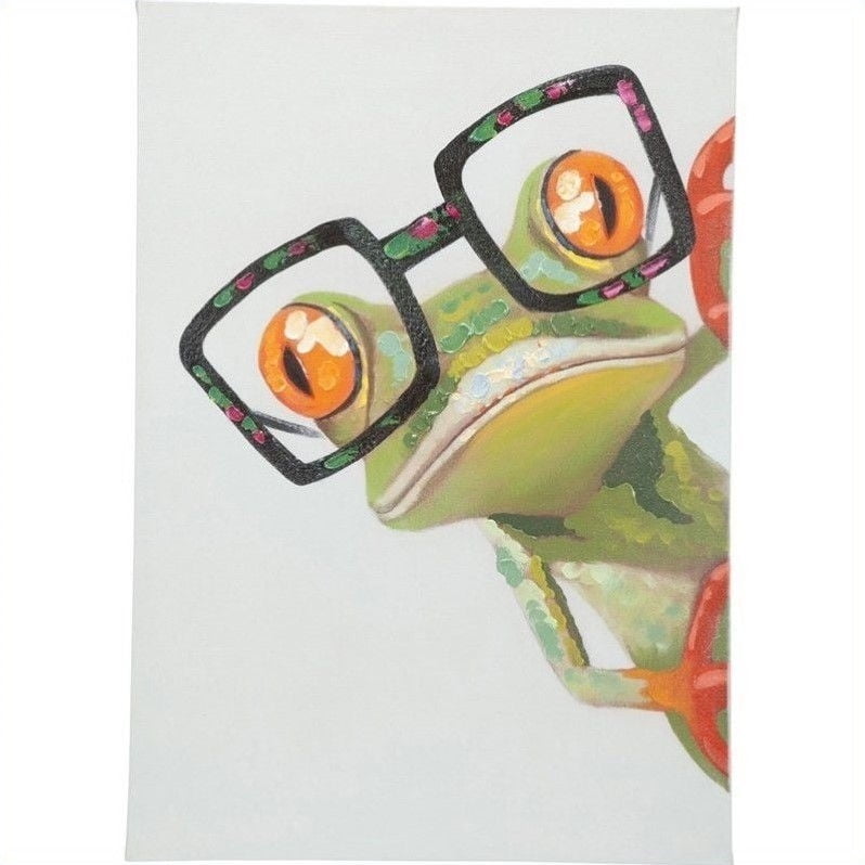 Moe S Peeking Frog Wall Art In Multicolor Walmart Canada