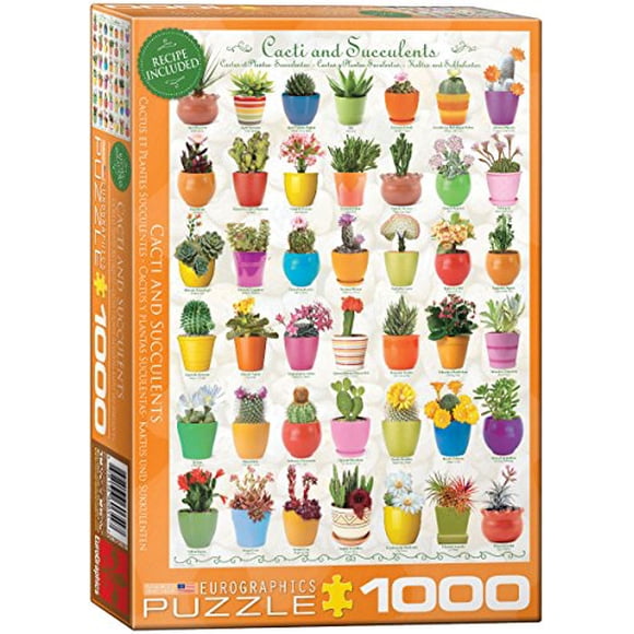 Eurographics Cacti And Succulents Jigsaw Puzzle (1000-Piece)