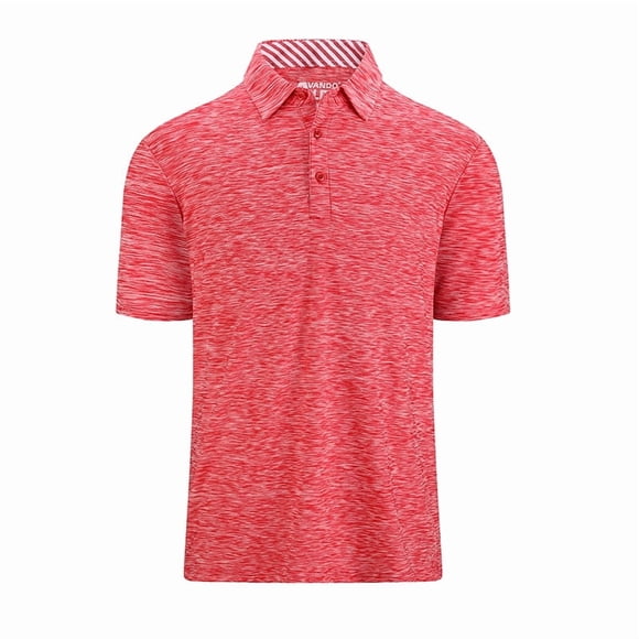 Camisa de golf Vando para hombre, polo informal de manga corta de secado rápido y absorbente de humedad para hombre