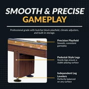 Hathaway Challenger 12-ft Shuffleboard Table with Walnut Finish, 144-in l x 24.25-in w