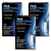 TRUE METRIX Blood Glucose Test Strips 3 Boxes of 50 (150 Total)