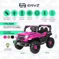 thumbnail image 2 of Camioneta Jeep Montable para niña niño Eléctrico Carro Todo terreno Con Control Remoto BCX-6 Enyz luces frontales con multi Led Música Bluetooth Edades de 1 a 4 años, 2 of 8