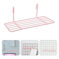 GOOHOCHY 1Pack Hanging Photo Display Iron Wire Storage Basket Rack Straight Shelf For Wall Grid Panel