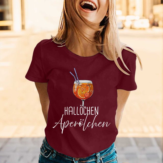 MKLEKYY Camiseta Mujer Camisetas Para Mujer, Camisetas Gráficas, Ropa De Verano, Top De Manga Corta 943 Talla M
