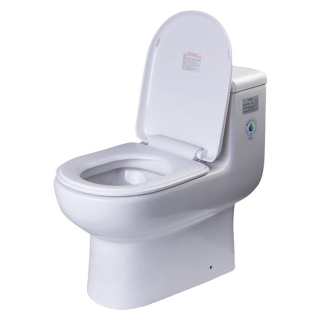Eago R-351SEAT Replacement Soft Closing Plastic Toilet Seat, White for TB351