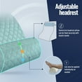 thumbnail image 7 of WOWMAX Bed Wedge Pillow, Reading Pillow Adult, Wedge Pillow for Sleeping, Back Pillow for Sitting in Bed with Adjustable Roller, Foam Wedge Pillow for Neck, Lumbar, Back, Removable Cover, Ligh, Velvet, 7 of 7