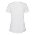 thumbnail image 2 of Bella+Canvas 6405 Women's Relaxed Jersey Short Sleeve V-Neck Tee-Solid White Triblend-S, 2 of 4