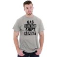 thumbnail image 4 of Gas Clutch Shift Repeat Stick Drive Men's Graphic T Shirt Tees Brisco Brands X, 4 of 4