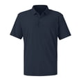 thumbnail image 2 of Qwertyu Men's Polo Shirts Short Sleeve Casual Summer Ice Silk Shirts for Men Quick Dry Breathable Collared Golf Shirts Dark Blue S, 2 of 9
