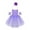 Purple, variant on iiniim Kids Girls Lace Rhinestone Camisole Skirted Leotards Swan Dance Ballet Tutu Dress Performance Costumes