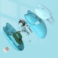 thumbnail image 1 of Lindo mouse inalámbrico 2.4G 4 botones Mute Ergonómico Diseño de dibujos animados Ratón óptico delgado para viaje portátil, computadora, PC, 3 DPI - azul Soledad Ratón inalambrico, 1 of 7