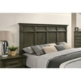 thumbnail image 3 of Gray Color Queen Size Bed Panel Style Headboard 1pc Bedframe Primary Bedroom Furniture Wooden, 3 of 7