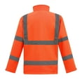 thumbnail image 2 of High Visibility Reflective Safety Jacket Workwear Waterproof Bomber Quilted Lining Jacket Lightweight for Women (Orange,L), 2 of 4