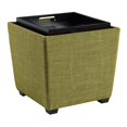 thumbnail image 3 of Rockford Storage Ottoman in Green Fabric, 3 of 8