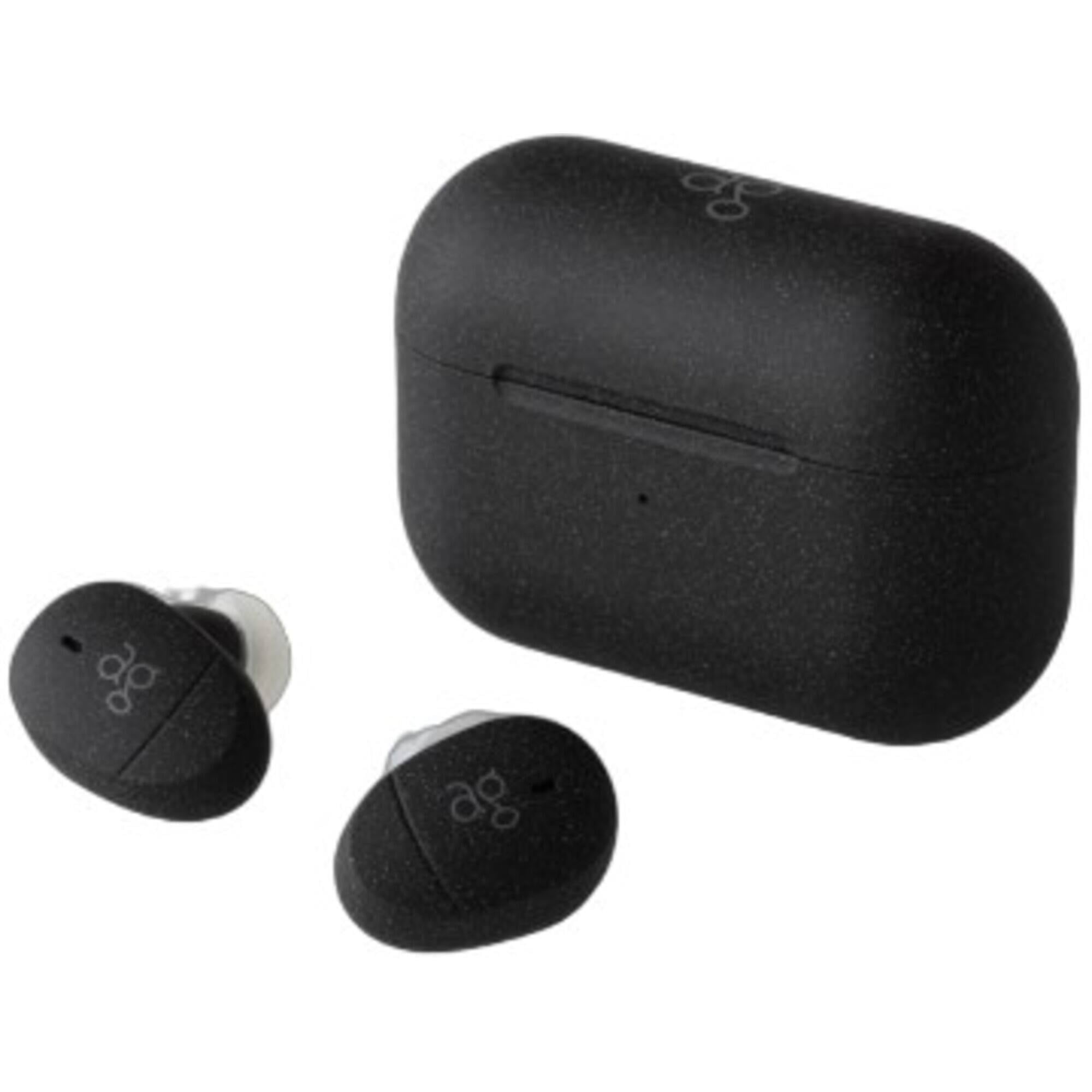AG-TWSO9R-BLK Cotsubu Touch Sensor True Wireless Earbuds, Black