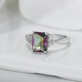 thumbnail image 2 of Ariella Engagement Ring 2.62Ct Mystic Topaz Emerald Cut Cubic Zirconia Ginger Lyne Collection, 2 of 6