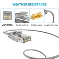 thumbnail image 2 of Cable Ethernet GWFIBER Cat 6 de 15 m, resistente al agua para exteriores, 2 of 8