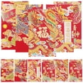 thumbnail image 1 of Miangastore 30 Pcs Enveloppes Rouges Style Chinois Couleur Assortie Papier Rectangulaire pour Rangement d'Argent Cadeau Mariage 2024, 1 of 8