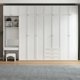 thumbnail image 2 of Nordic luxury wardrobe Modern simple and economical bedroom wooden lockers Customizable wardrobe combination of four or six door My Lux Decor Round, 2 of 10
