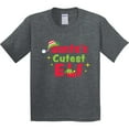 thumbnail image 3 of Inktastic Christmas Santa's Cutest Elf Youth T-Shirt, 3 of 5