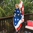 thumbnail image 5 of American Flag Sherpa Throw Blanket Polar Fleece, Super Cozy Warm TV Blankets for Bed or Couch Reversible 50" x 60", 5 of 7