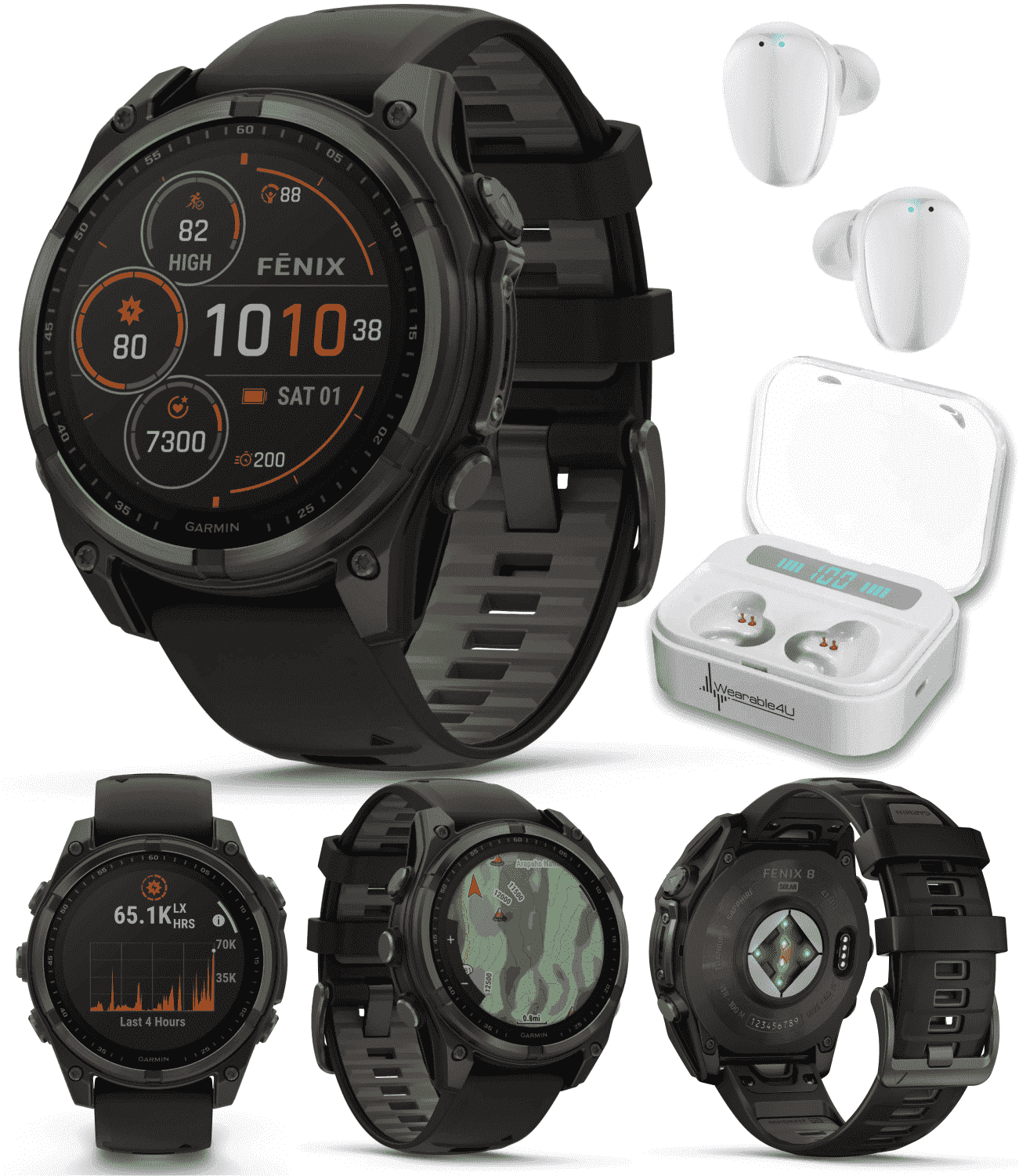 Garmin Fenix 8€“ 47 mm Multisport GPS Smartwatch, Solar, Sapphire