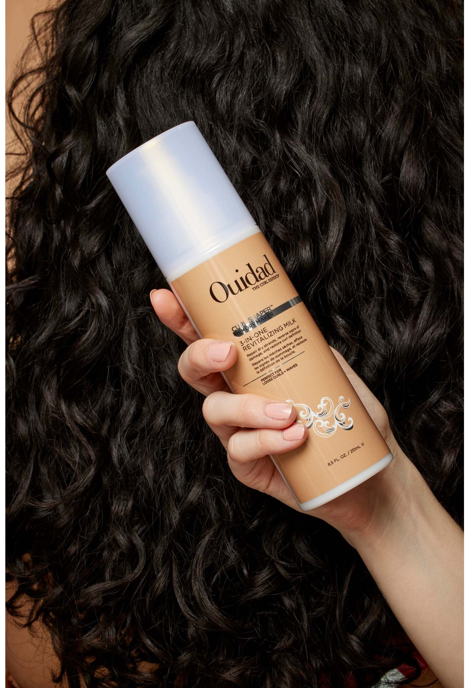 Ouidad Curl Shaper Memory-Maker Hair Milk, 3-in-1 Primer, Leave In Conditioner & Treatment, 8.5 oz
