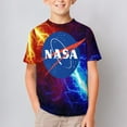 thumbnail image 2 of NASA T-Shirts for Boys Girls, Kids 3D Print Short Sleeve, Unisex Crew Neck Tee Shirts for Youth, 2 of 9