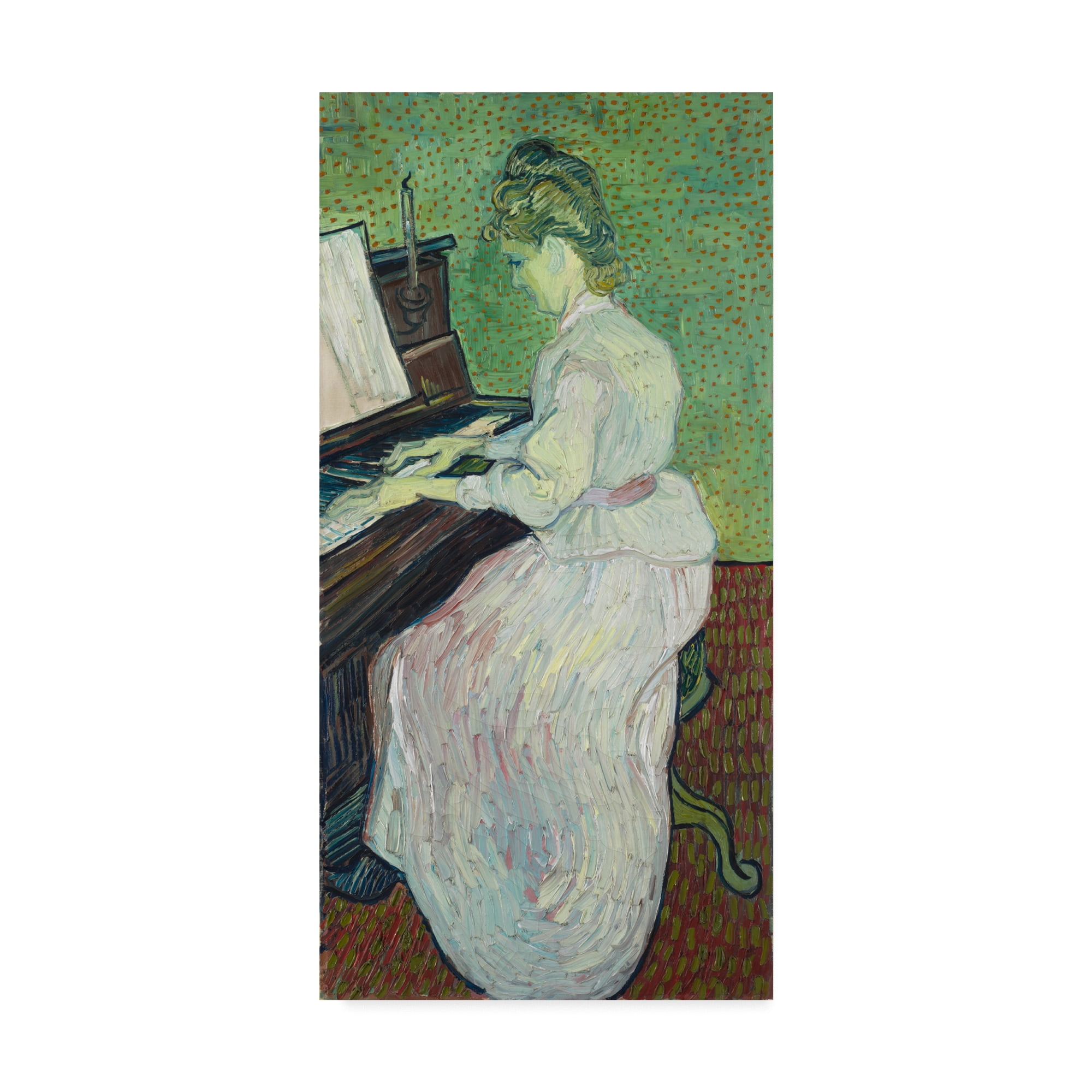 Trademark Fine Art 'Marguerite Gachet At The Piano' Canvas Art by Vincent Van  Gogh - Walmart.com