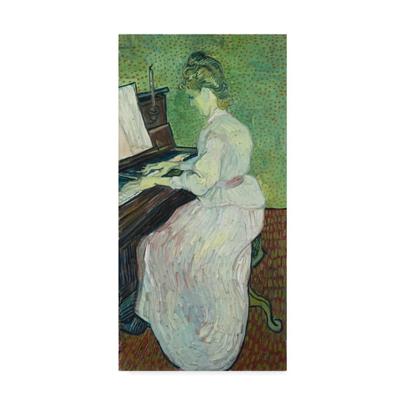 Trademark Fine Art 'Marguerite Gachet At The Piano' Canvas Art by Vincent Van Gogh