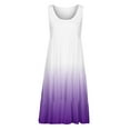 thumbnail image 3 of UPPADA Summer Dresses for Women 2024 Sleeveless Dress Solid Gradient Jumpers Swing A Line Sundress Boho Vacation Sundresses, 3 of 6