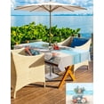 thumbnail image 5 of Fsddascl Coral Bottle Coastal Outdoor Tablecloth - 54x80 Inch Rectangle Dining Table Cover, Summer Beach Starfish Waterproof Outdoor Table Cloth with Umbrella Hole & Zipper for Picnic/Patio/Party, 5 of 7