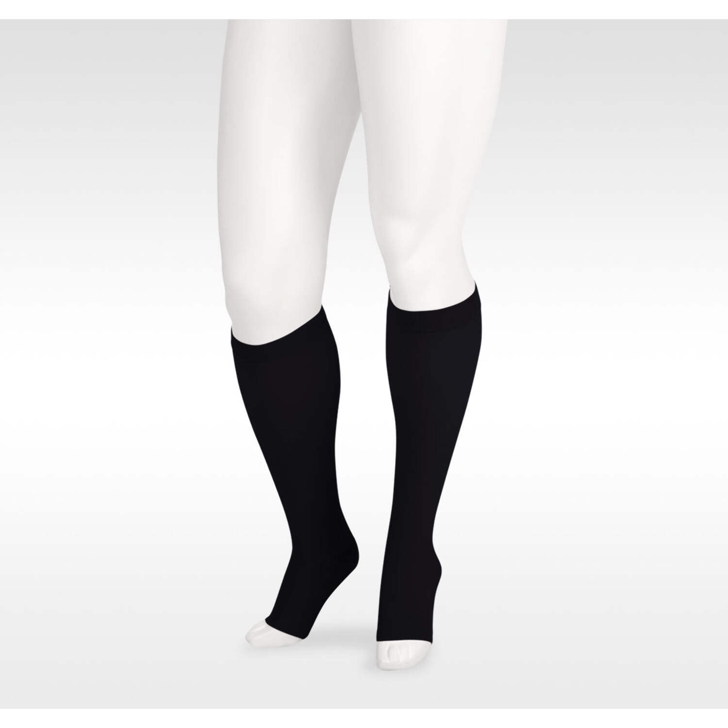 Juzo Soft 2000 Knee High Open Toe Petite Dot Band 15-20mmHg Size: V (Beige)