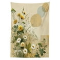 thumbnail image 2 of Ambesonne Floral Eucalyptus Tablecloth Rectangular Table Cover, Pastel Abloom, 60"x84", Ivory Sage Green Mustard, 2 of 3