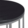 thumbnail image 5 of Picket House Furnishings Kendall Round End Table in Black/Chrome, 5 of 10