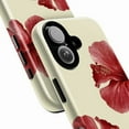thumbnail image 2 of Red Hibiscus Floral Phone Case, Tropical Flower Design Cover for iPhone 17 16 15 14 13 12 11 Pro Max Plus Mini Protective Case, 2 of 6